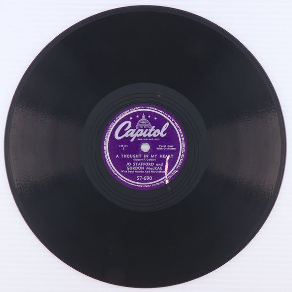 Jo Stafford, Gordon MacRae - Whispering Hope 1949 Polka 10" 78 rpm Record 57-690 - Picture 4 of 16
